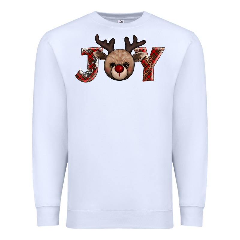 Joy Reindeer Premium Sweatshirt by AdoDesignShop | Teevron