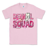 Bubblegum Pink Dental Squad with Teeth Classic Tee - texasbilliewilder