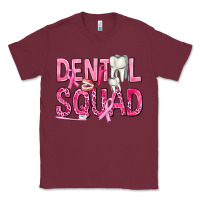 Burgundy Dental Squad with Teeth Classic Tee - texasbilliewilder
