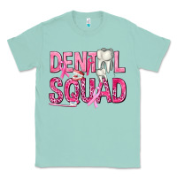 Seafoam Dental Squad with Teeth Classic Tee - texasbilliewilder