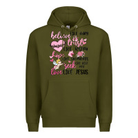 Army Green christian valentines Premium Hoodie - MaliasSmallBusiness