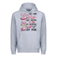 Heather Grey christian valentines Premium Hoodie - MaliasSmallBusiness