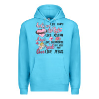 Ocean Blue christian valentines Premium Hoodie - MaliasSmallBusiness