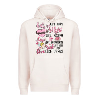 Pale Pink christian valentines Premium Hoodie - MaliasSmallBusiness