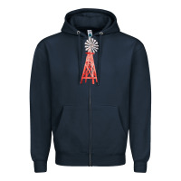 Navy windmill fa element Zipper Hoodie - FaDigitalArtStudio
