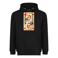 Black love playing cards queen Heavyweight Hoodie - AdoDesignShop