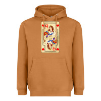 Meerkat love playing cards queen Heavyweight Hoodie - AdoDesignShop