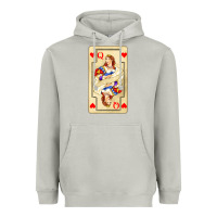 Moon Dust love playing cards queen Heavyweight Hoodie - AdoDesignShop