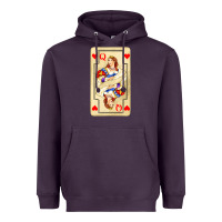 Plum love playing cards queen Heavyweight Hoodie - AdoDesignShop