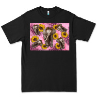 Black Baby elephant sunflowers kid's bottle Premium Tee - Artiststas