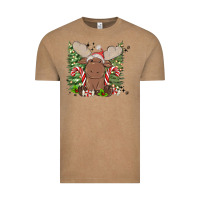 Christmas Reindeer Vintage Tee | Teevron