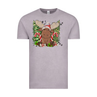 Vintage Zinc christmas reindeer Vintage Tee - MaliasSmallBusiness
