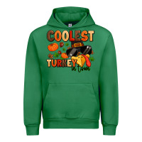 Emerald coolest turkey in town Urban Hoodie - MaliasSmallBusiness