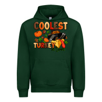 Forest Green coolest turkey in town Urban Hoodie - MaliasSmallBusiness