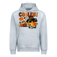 Heather Grey coolest turkey in town Urban Hoodie - MaliasSmallBusiness