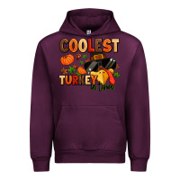 Mauve Wine coolest turkey in town Urban Hoodie - MaliasSmallBusiness