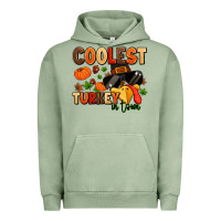 Pigment Oil Green coolest turkey in town Urban Hoodie - MaliasSmallBusiness