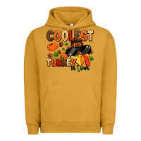 Pigment Peanut Butter coolest turkey in town Urban Hoodie - MaliasSmallBusiness