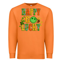 Carrot happy go lucky  with coin and shamrock Premium Sweatshirt - Artiststas