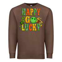 Chestnut happy go lucky  with coin and shamrock Premium Sweatshirt - Artiststas