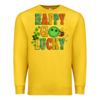Lemon happy go lucky  with coin and shamrock Premium Sweatshirt - Artiststas