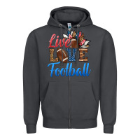 Smoke live love american football Zipper Hoodie - HRA Design Shop
