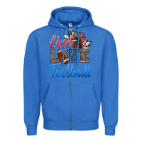 True Royal live love american football Zipper Hoodie - HRA Design Shop