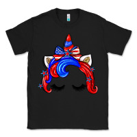 Black 4th of july unicorn Classic Tee - Zillion Design Studio