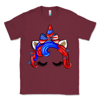 Burgundy 4th of july unicorn Classic Tee - Zillion Design Studio