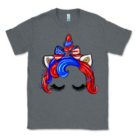 Charcoal Heather 4th of july unicorn Classic Tee - Zillion Design Studio