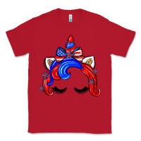 Red 4th of july unicorn Classic Tee - Zillion Design Studio