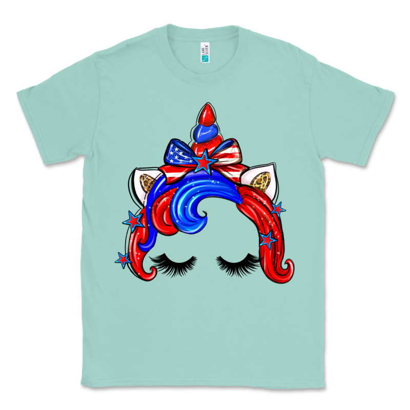 4th Of July Unicorn Classic Tee by Zillion Design Studio | Teevron