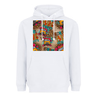 White school bus driver and flower seamless patterns Heavyweight Hoodie - BundleAndBundleShop