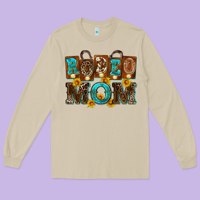 Rodeo Mom Long Sleeve Tee Designed By Zillion Design Studio