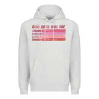 Dove Grey god says you are Premium Hoodie - MaliasSmallBusiness