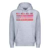 Heather Grey god says you are Premium Hoodie - MaliasSmallBusiness
