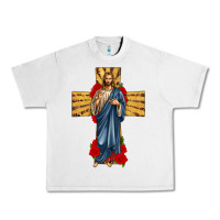 Lunar Rock jesus christ cross Urban Heavy Tee - texasbilliewilder