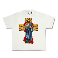 Pistachio jesus christ cross Urban Heavy Tee - texasbilliewilder