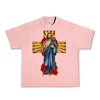 Salmon jesus christ cross Urban Heavy Tee - texasbilliewilder