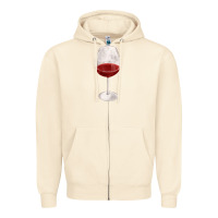 Sandshell wine glass fa element Zipper Hoodie - FaDigitalArtStudio