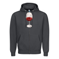 Smoke wine glass fa element Zipper Hoodie - FaDigitalArtStudio