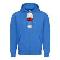 True Royal wine glass fa element Zipper Hoodie - FaDigitalArtStudio