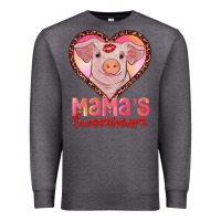 Charcoal Heather mama's sweetheart baby pig Premium Sweatshirt - AdoDesignShop