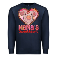 Navy mama's sweetheart baby pig Premium Sweatshirt - AdoDesignShop