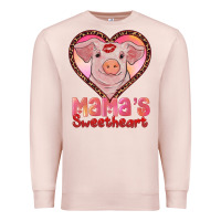 Pale Pink mama's sweetheart baby pig Premium Sweatshirt - AdoDesignShop