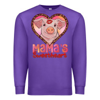 Purple mama's sweetheart baby pig Premium Sweatshirt - AdoDesignShop