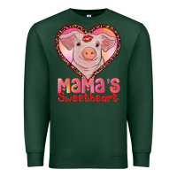 Sports Green mama's sweetheart baby pig Premium Sweatshirt - AdoDesignShop