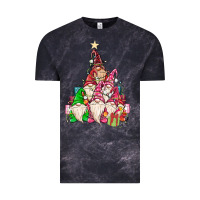 Cloud Black christmas tree Vintage Tee - MaliasSmallBusiness