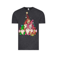 Vintage Black christmas tree Vintage Tee - MaliasSmallBusiness