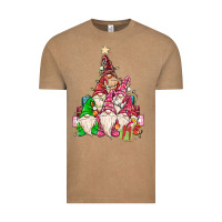 Vintage Coffee christmas tree Vintage Tee - MaliasSmallBusiness